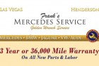 Web Ad – Frank’s Mercedes Service